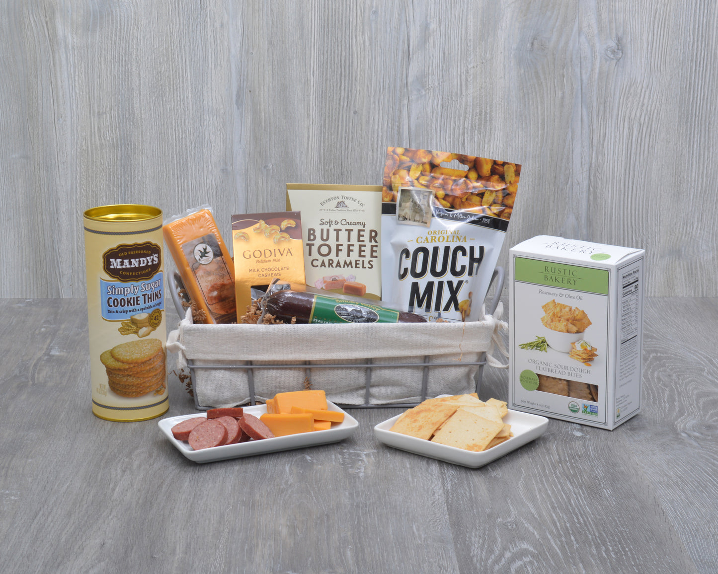 Cheese and Sausage Wire Basket