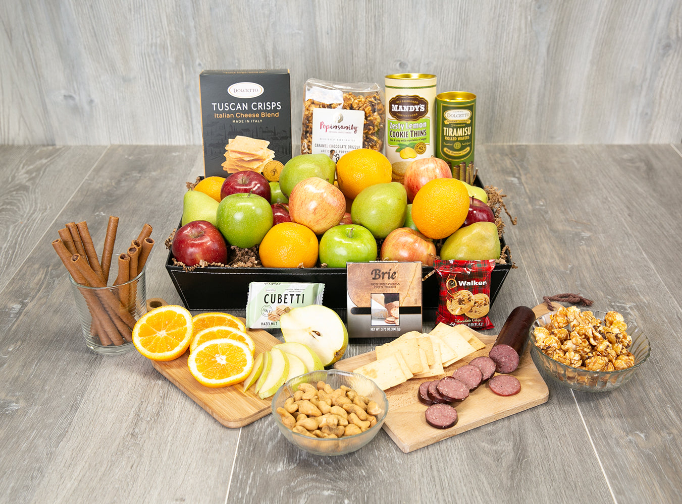FRUIT & CHEESE GOURMET BASKET