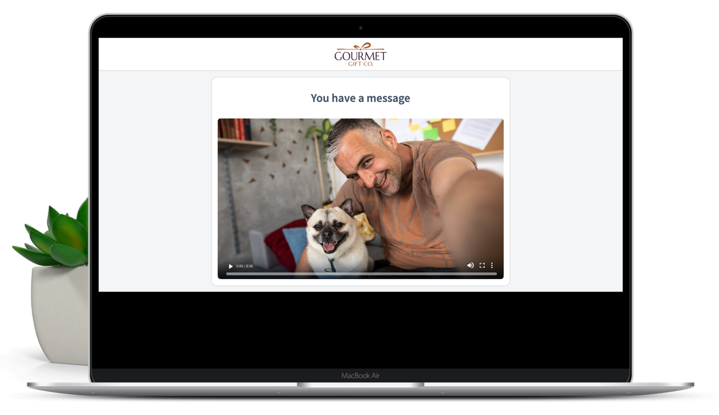 VideoGreet — send a video message with your order